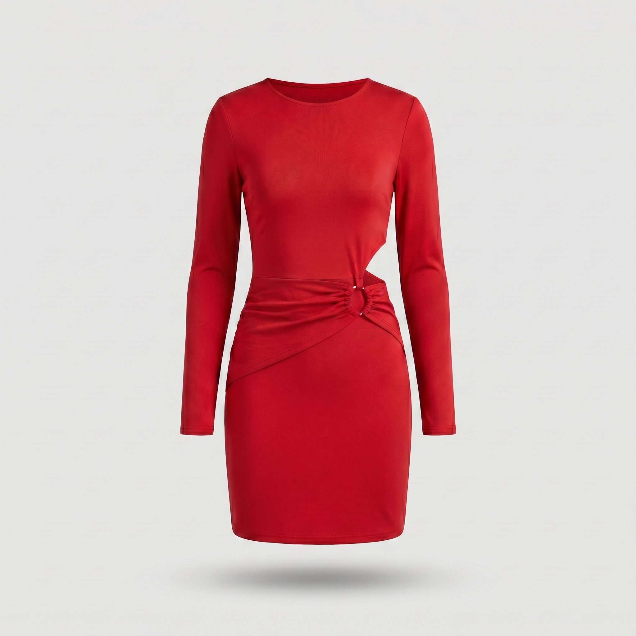 CurveGlam™ | Women's Long Sleeve Bodycon Mini Dress