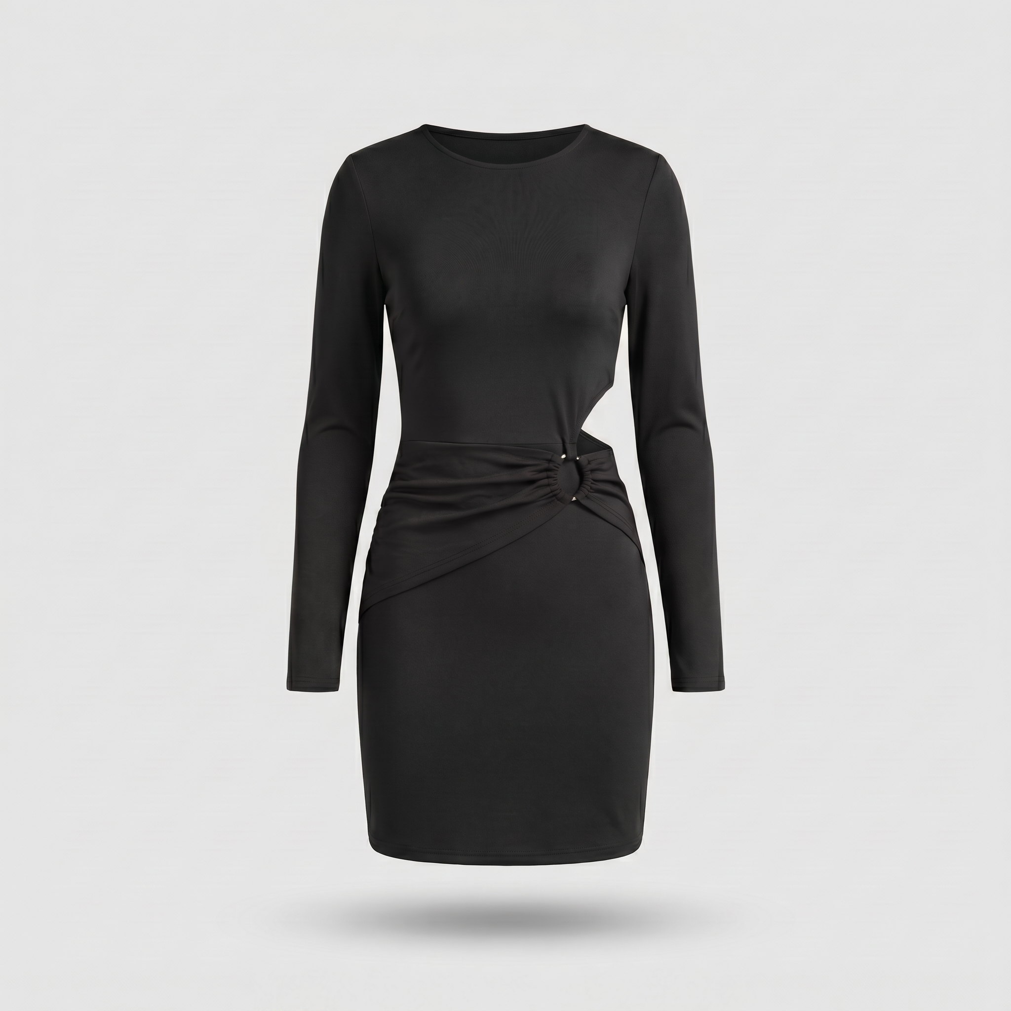 CurveGlam™ | Women's Long Sleeve Bodycon Mini Dress