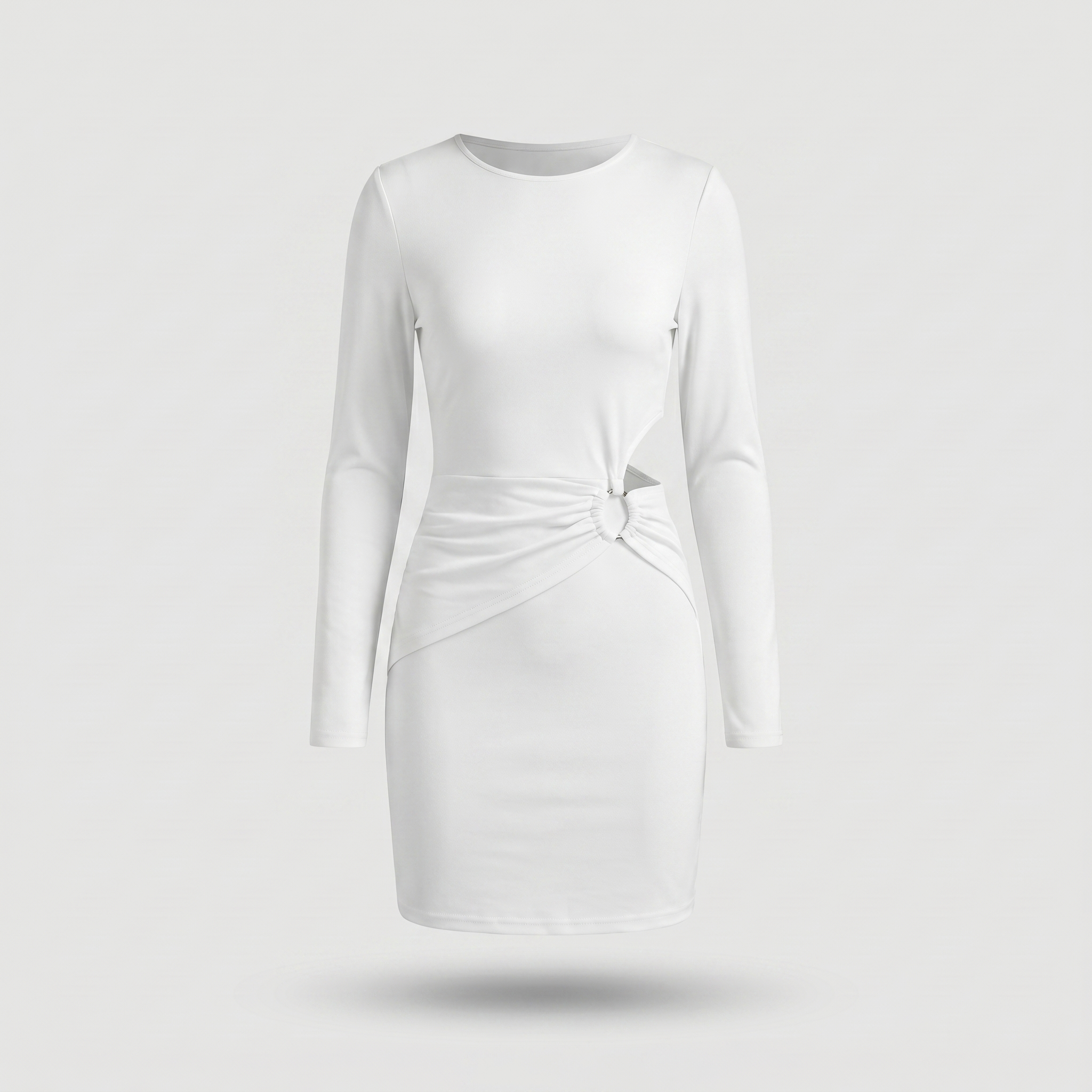CurveGlam™ | Women's Long Sleeve Bodycon Mini Dress