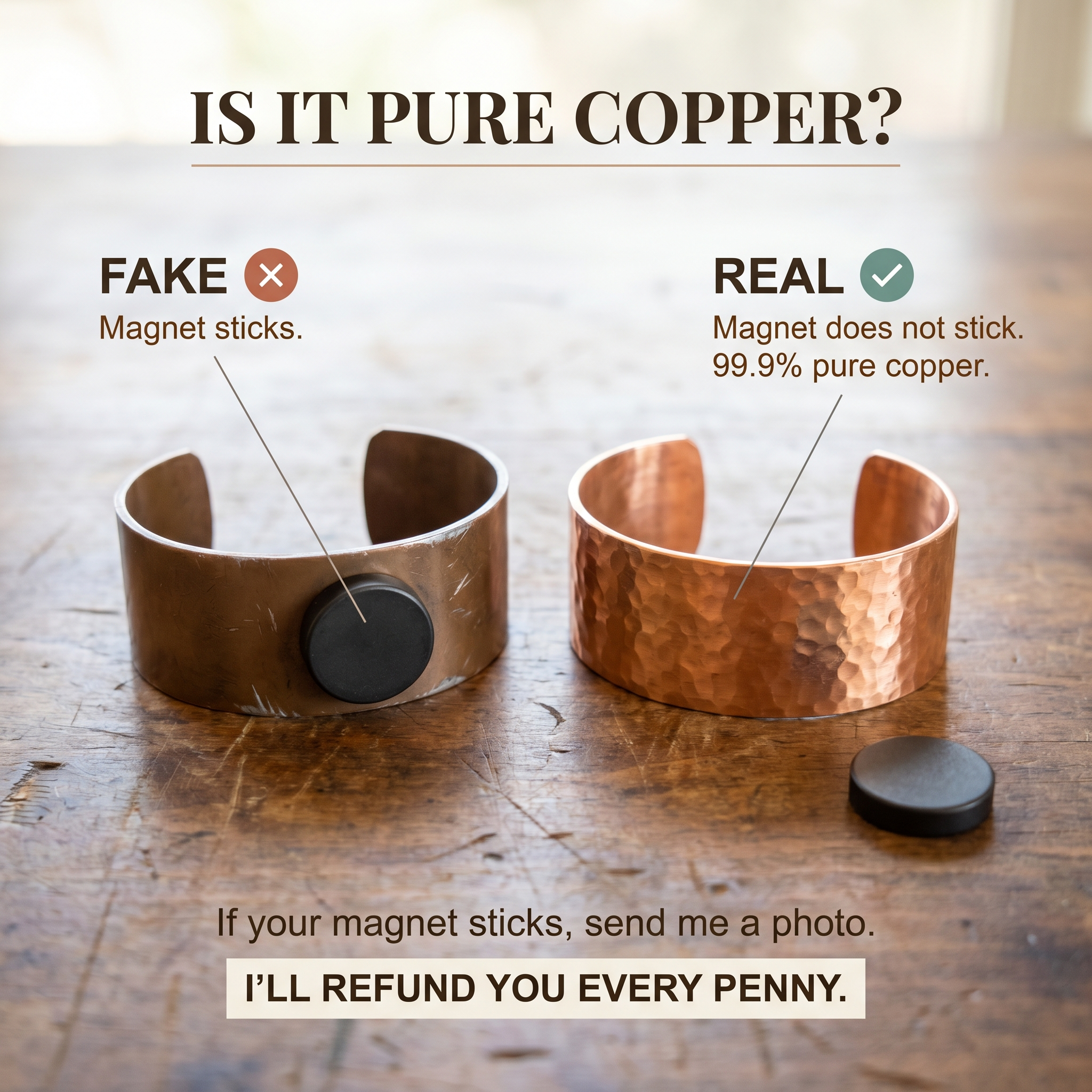 Ore Men's Copper Bracelet