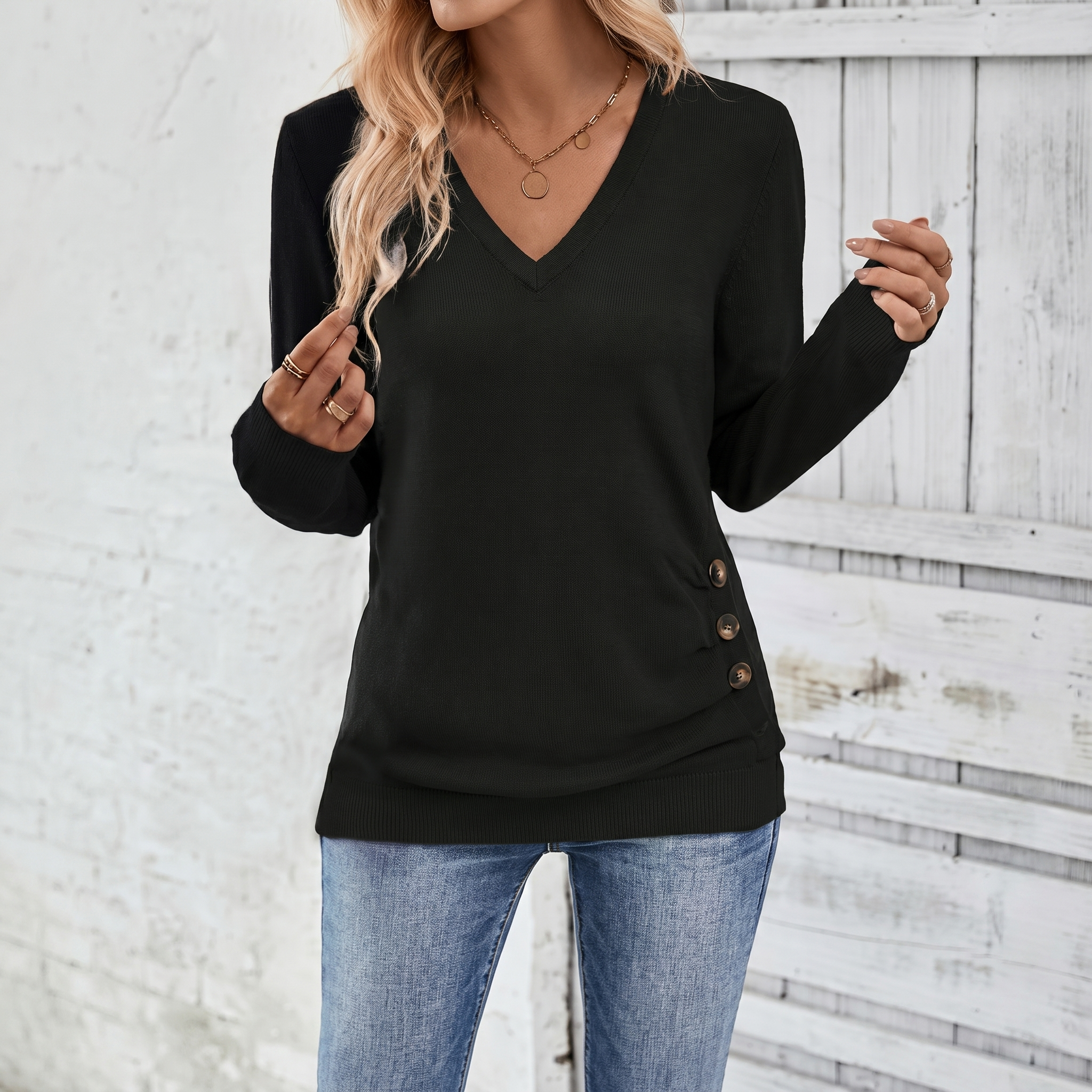 Louisa™ | Elegant Long Sleeve T-shirt