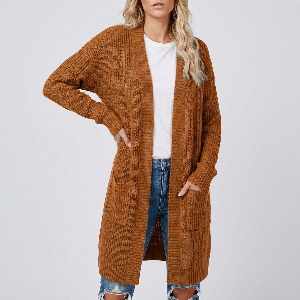 Indra - Long Knitted Cardigan