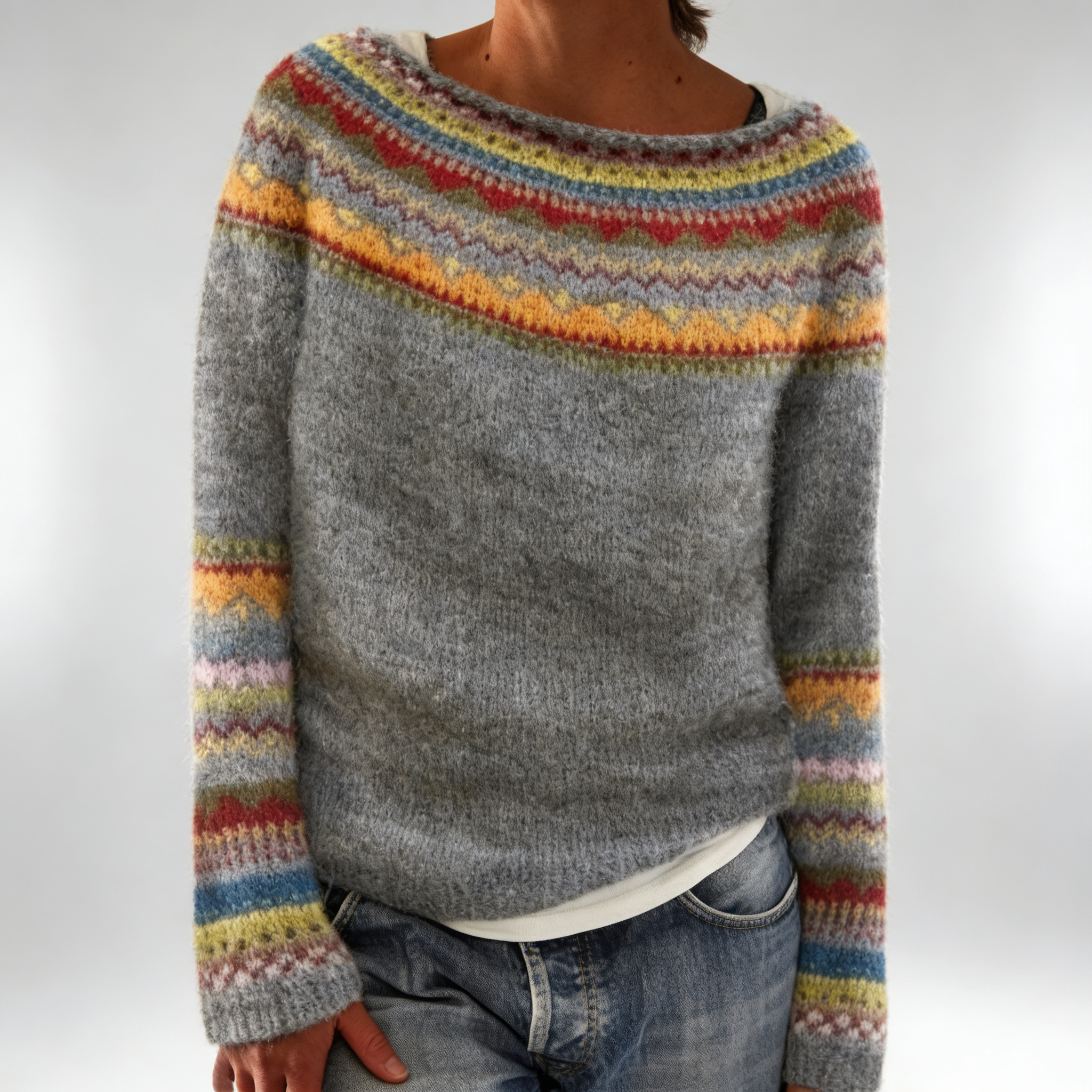 A Vintage Knit Sweater for Women