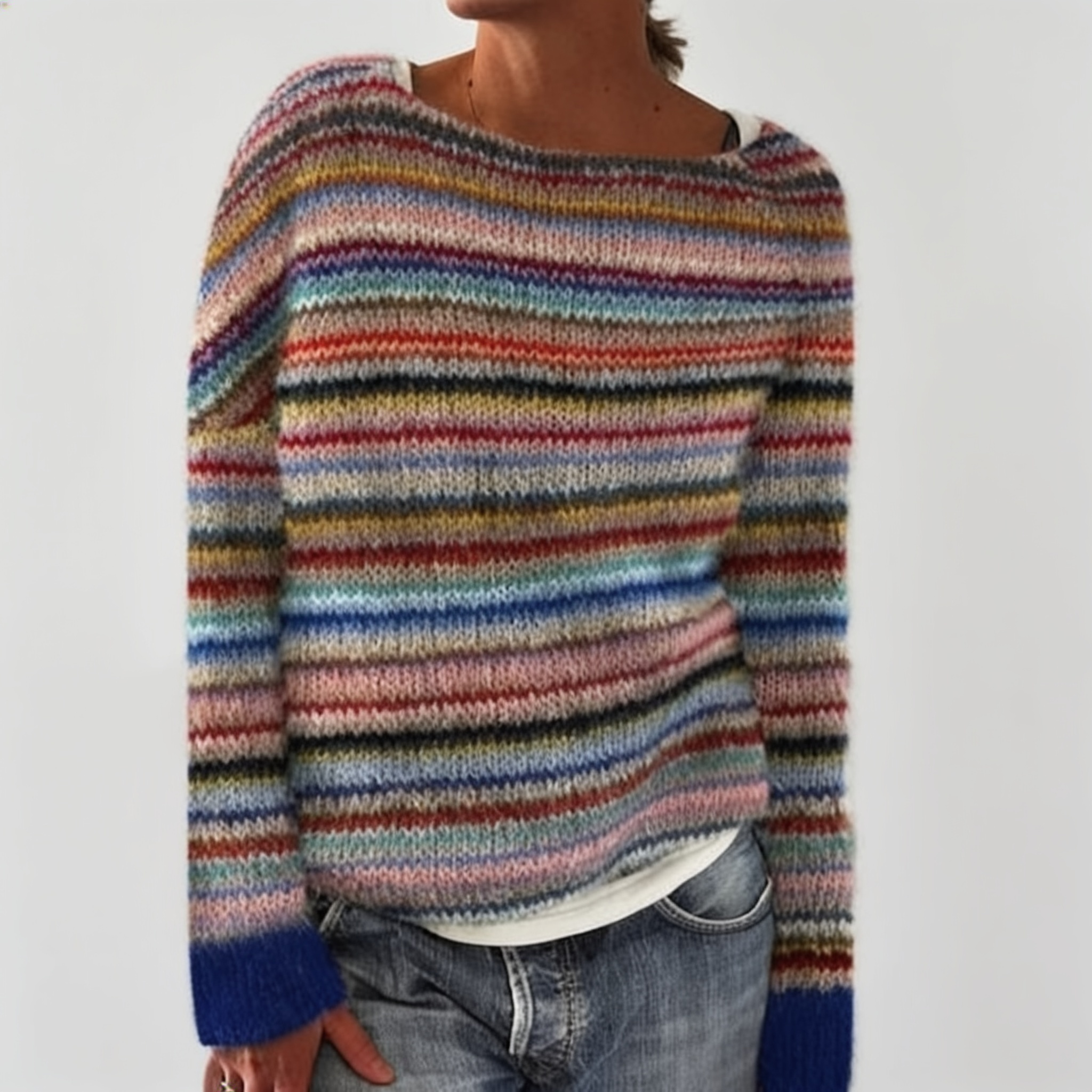 A Vintage Knit Sweater for Women
