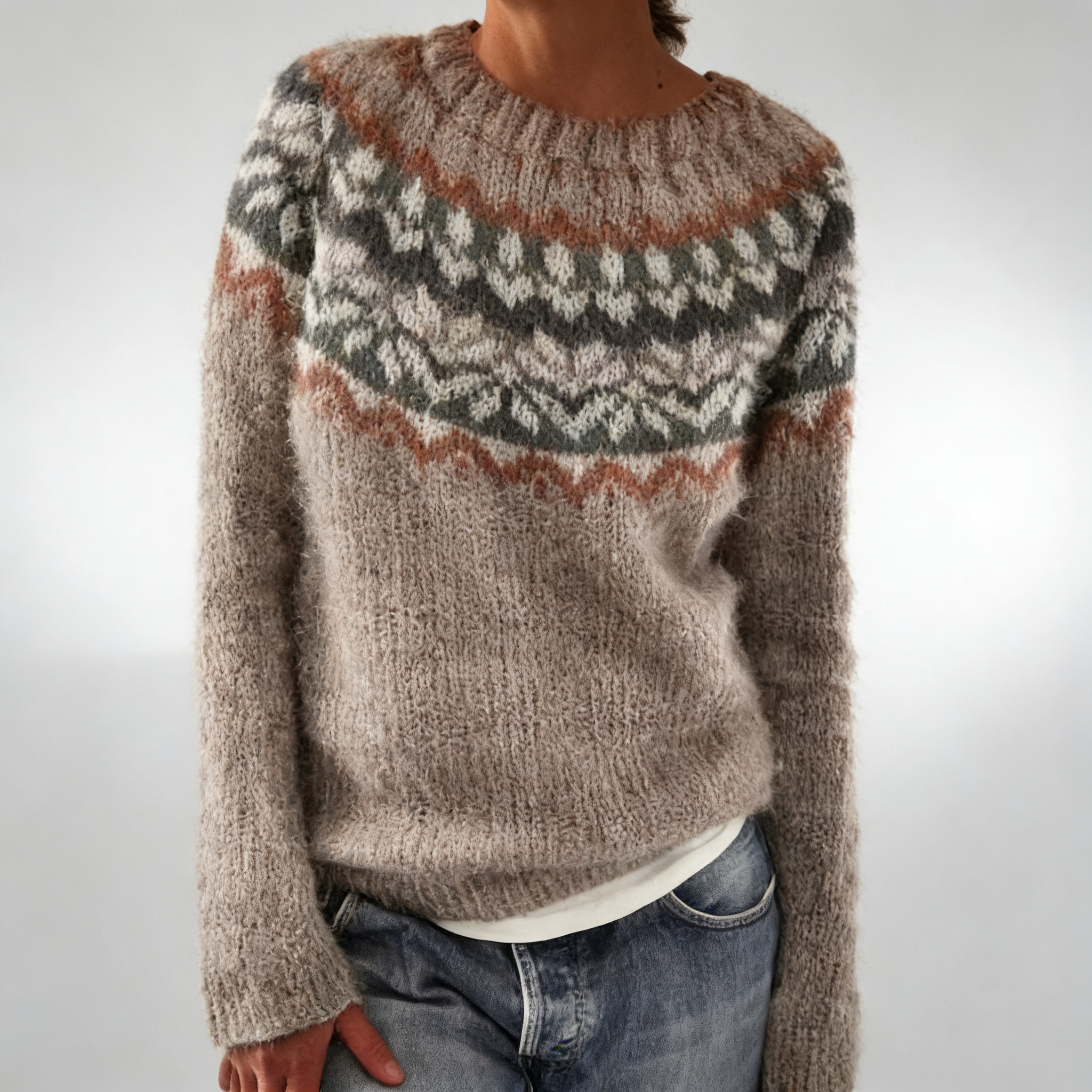 A Vintage Knit Sweater for Women