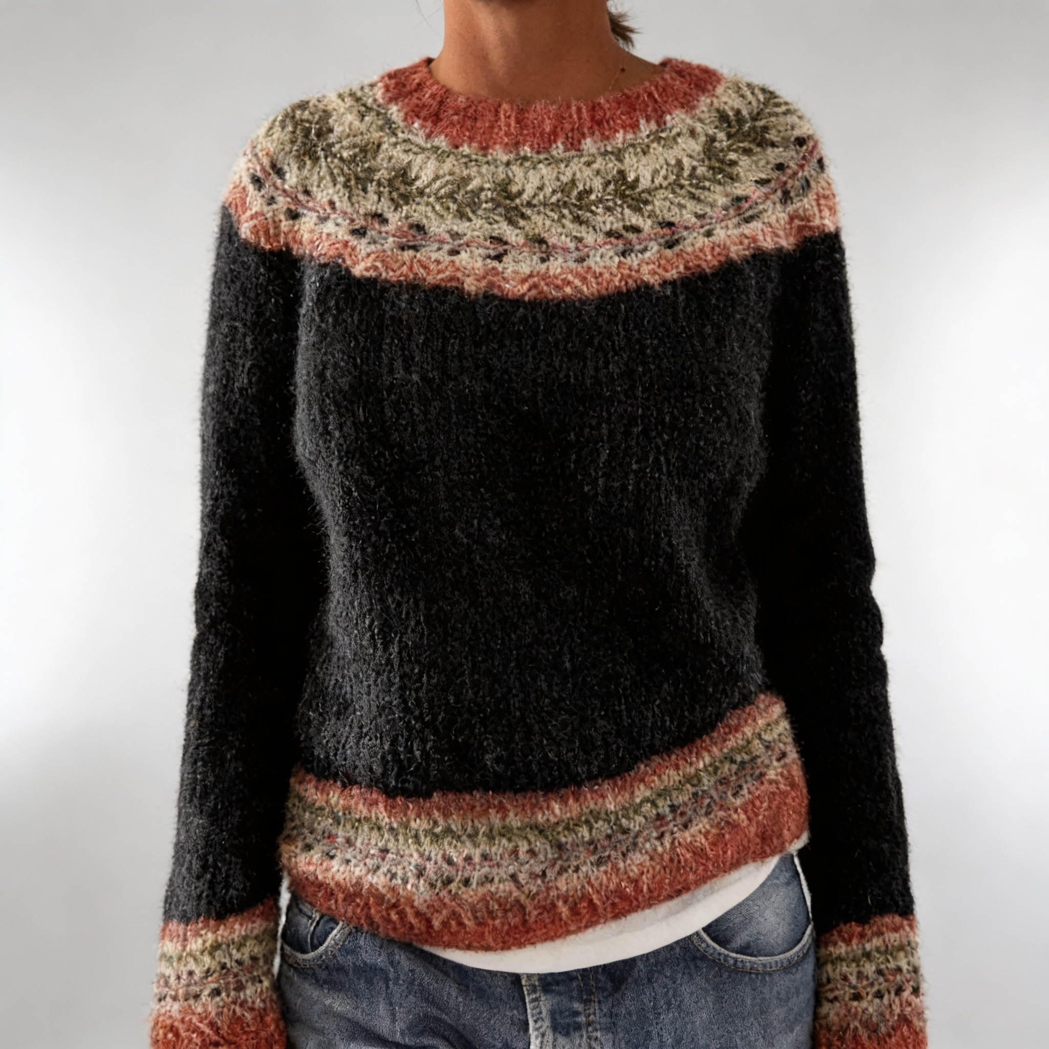 A Vintage Knit Sweater for Women