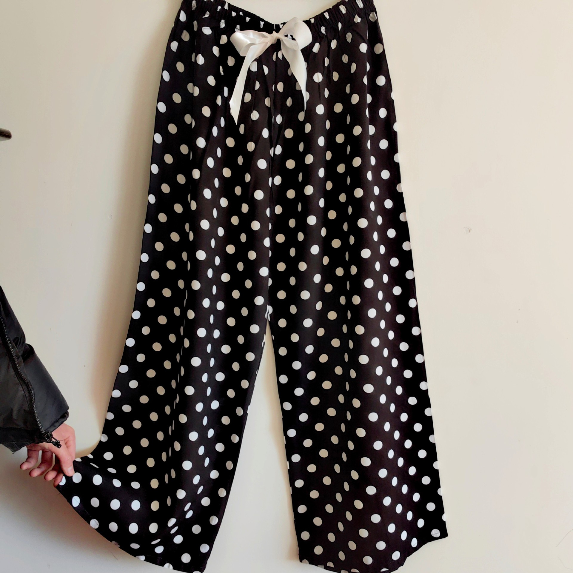 Bandana Paisley Print Wide-Leg Drawstring Pants