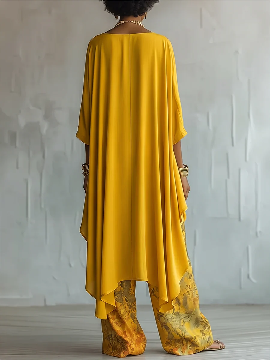 Bianca | Elegant Fluid Asymmetric Two-Piece Set
