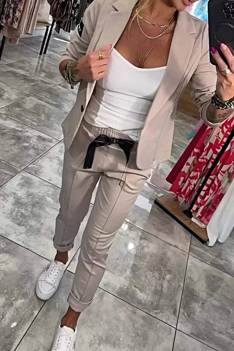 Tracy™ | Blazer Set and Fluid Pants