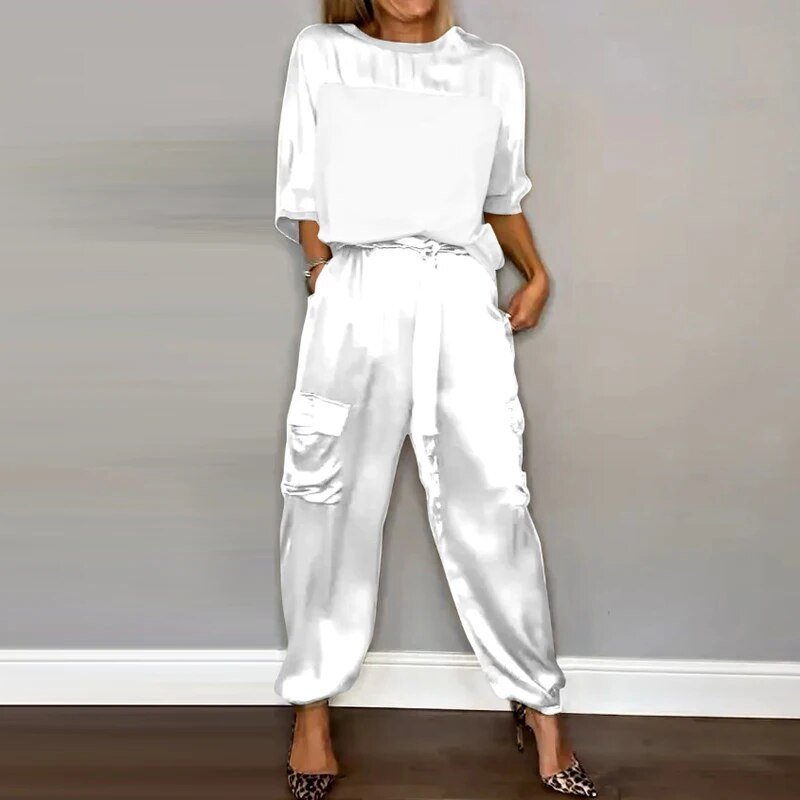 Jilia™ | Elegant Casual Set in Organic Cotton