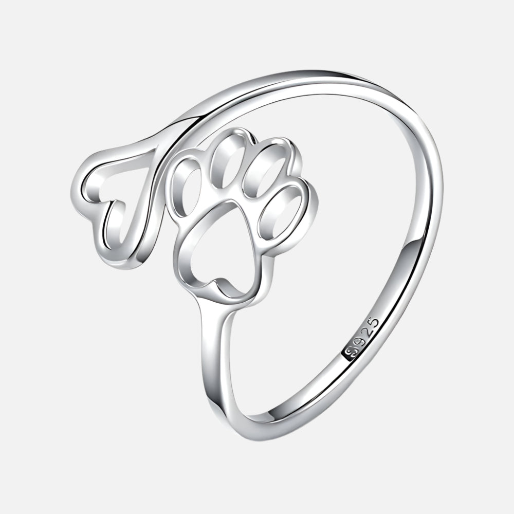 Paw & Heart Ring