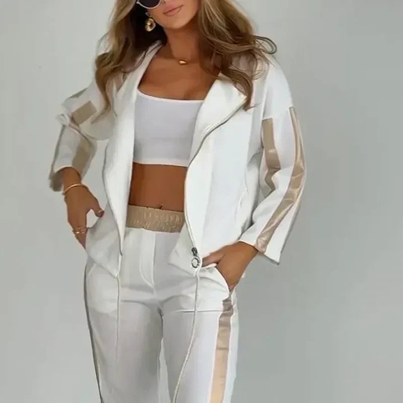 Betsy™ | Striped Casual Hooded Set